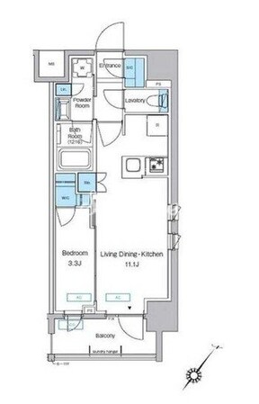 プレディアコート大森山王の物件間取画像